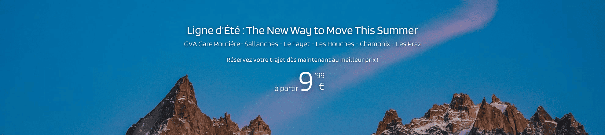 Geneva á Chamonix Ligne d'été