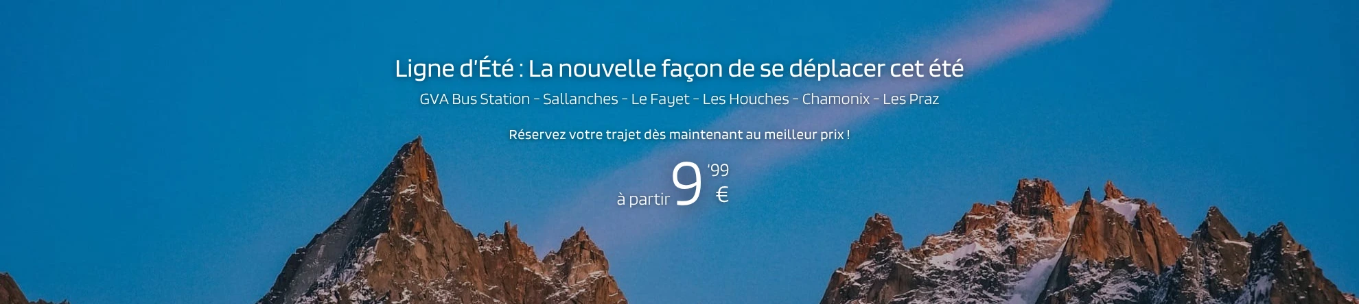 Genève á Chamonix Ligne d'été